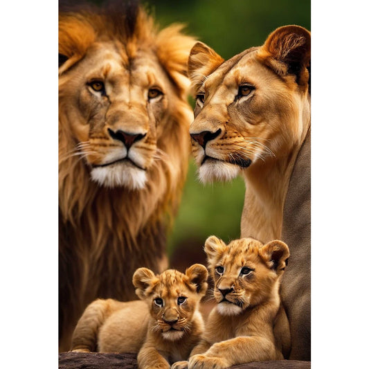 Quadro decorativo leão 90x60cm. foto em alta resolução em tecido sintético de alta qualidade.