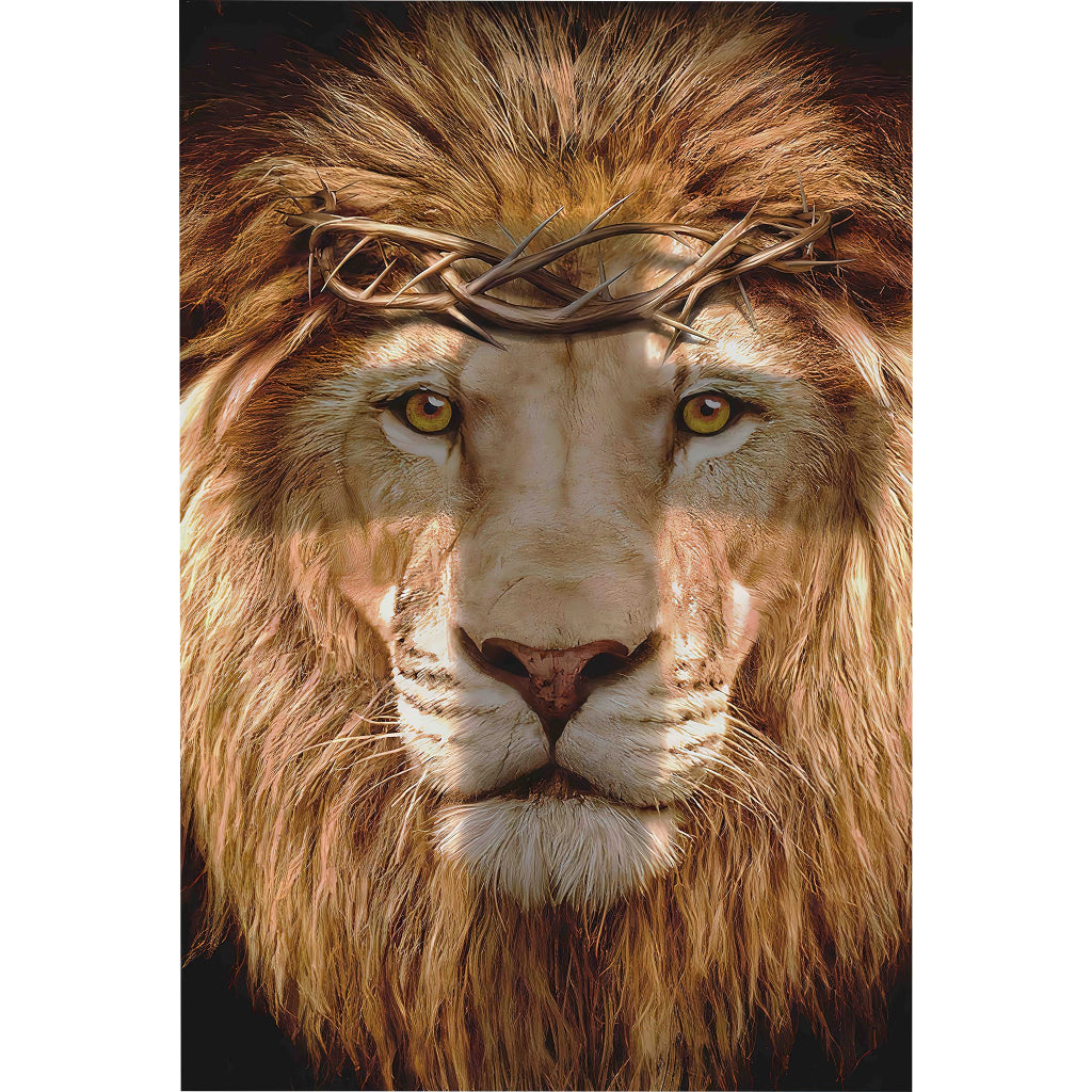 Quadro decorativo leão 90x60cm. foto em alta resolução em tecido sintético de alta qualidade.