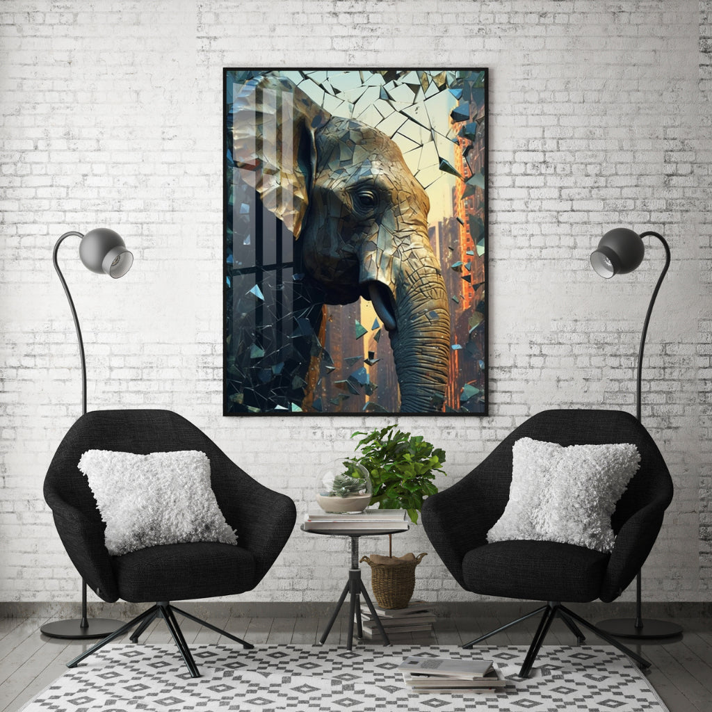 Quadro decorativo 90X60CM Religião Jesus Cristo e leão de Judá quarto sala coroa de espinhos