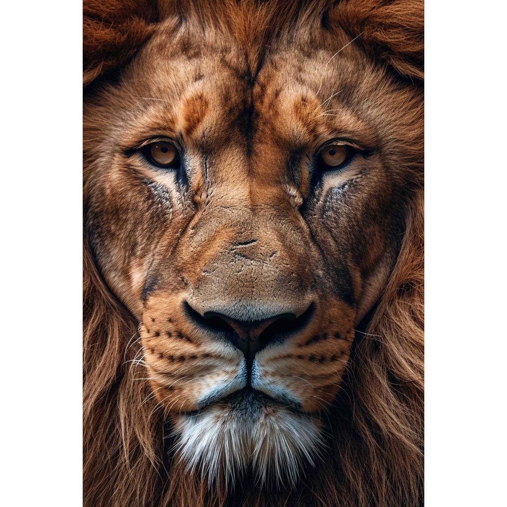 Quadro decorativo  família de leão Religião Jesus Cristo e leão de Judá quarto sala coroa de espinhos, quadro leão