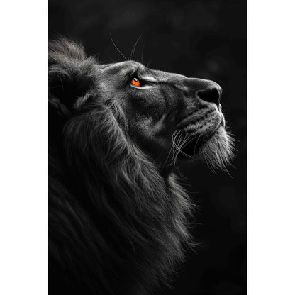 Quadro decorativo  família de leão Religião Jesus Cristo e leão de Judá quarto sala coroa de espinhos, quadro leão