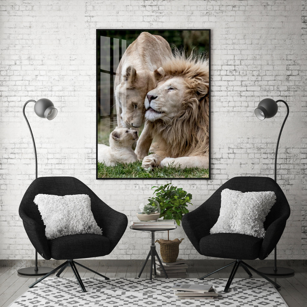 Quadro decorativo 90X60CM Religião Jesus Cristo e leão de Judá quarto sala coroa de espinhos