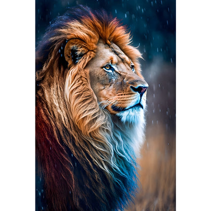 Quadro Leão grande 90x60cm. Imagens em alta resolução criadas por inteligência artificial mais de 50 opções de imagens