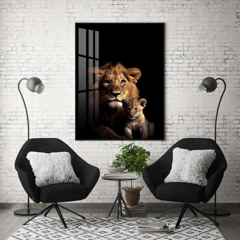 Quadro decorativo 90X60CM Religião Jesus Cristo e leão de Judá quarto sala coroa de espinhos