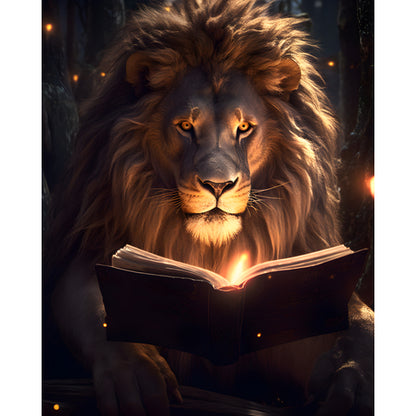 Quadro decorativo 90X60CM Religião Jesus Cristo e leão de Judá quarto sala coroa de espinhos