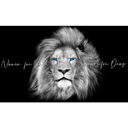 Quadro decorativo 90X60CM Religião Jesus Cristo e leão de Judá quarto sala coroa de espinhos