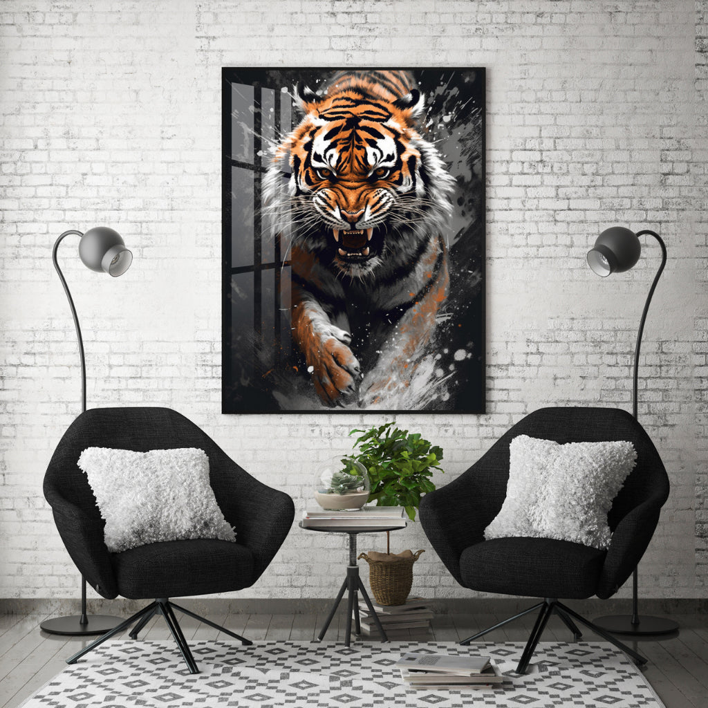 Quadro decorativo 90X60CM Religião Jesus Cristo e leão de Judá quarto sala coroa de espinhos