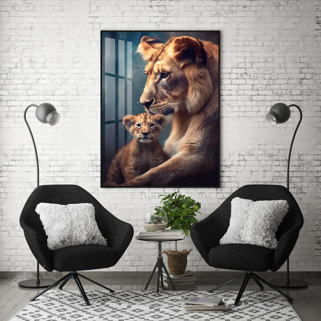 Quadro decorativo 90X60CM Religião Jesus Cristo e leão de Judá quarto sala coroa de espinhos