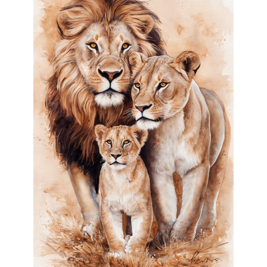 Quadro decorativo leão 90x60cm. foto em alta resolução em tecido sintético de alta qualidade.