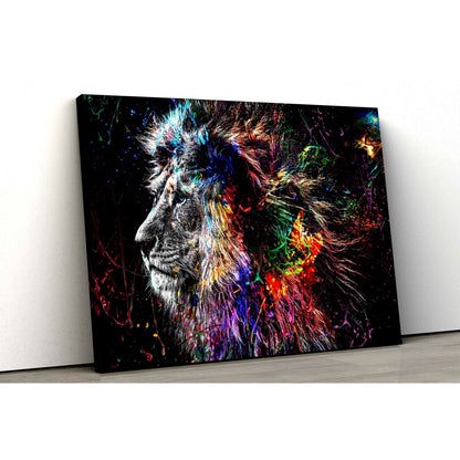 Quadro decorativo Leão Grafite Arte Street