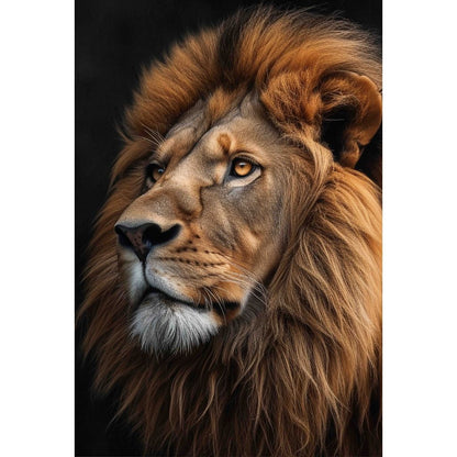 Quadro decorativo  família de leão Religião Jesus Cristo e leão de Judá quarto sala coroa de espinhos, quadro leão