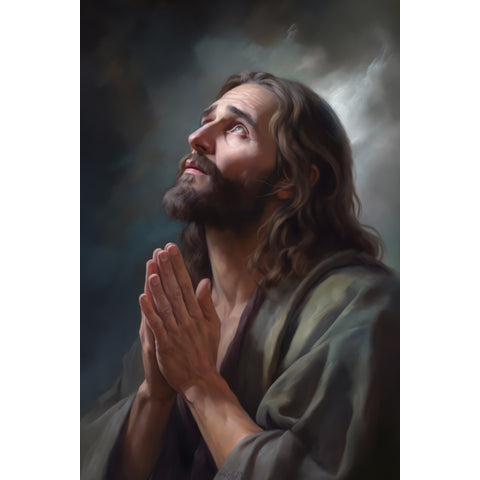 Quadro decorativo 90X60CM Religião Jesus Cristo e leão de Judá quarto sala coroa de espinhos