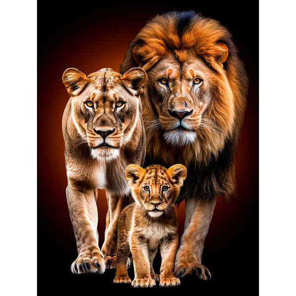 Quadro decorativo 90X60CM Religião Jesus Cristo e leão de Judá quarto sala coroa de espinhos