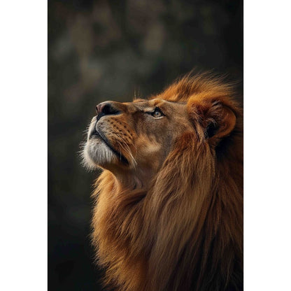 Quadro decorativo  família de leão Religião Jesus Cristo e leão de Judá quarto sala coroa de espinhos, quadro leão