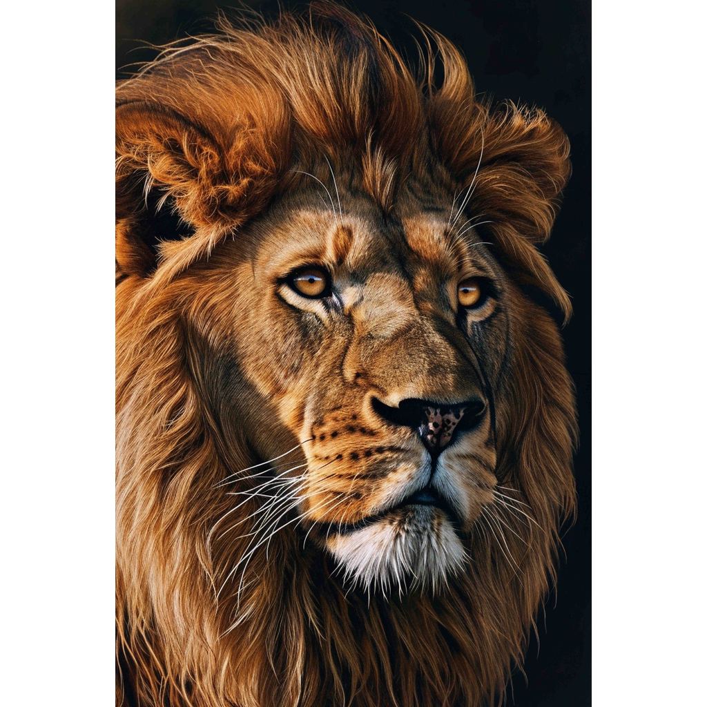 Quadro decorativo  família de leão Religião Jesus Cristo e leão de Judá quarto sala coroa de espinhos, quadro leão